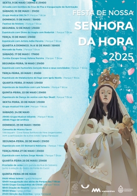 Festas em Honra de Nossa Senhora da Hora 2025